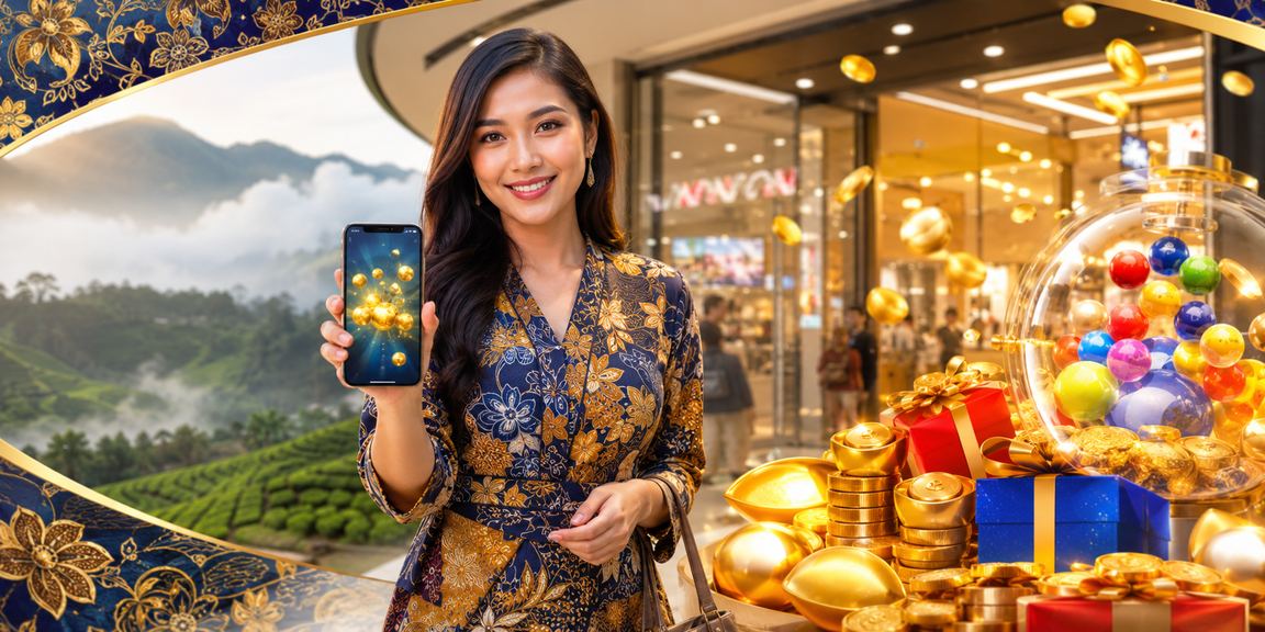Tema batik Malaysia dalam permainan lotri dan slot perayaan tempatan